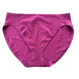 NWT Victorias Secret XL Magenta Seamless Ribbed Briefs Underwear‎ Panty Panties